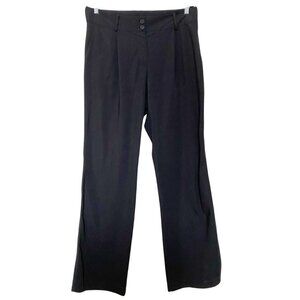 PENN&INK NY BLACK HIGH RISE STRAIGHT LEG PANTS - XL